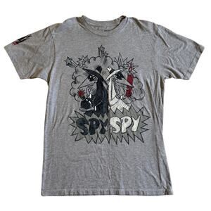 Spy vs Spy Mad Magazine International Spy Museum DC gray shirt size medium